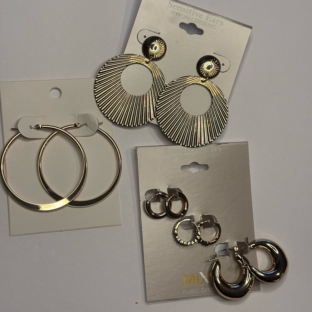 Mixit Gold and Silver Earring Collection